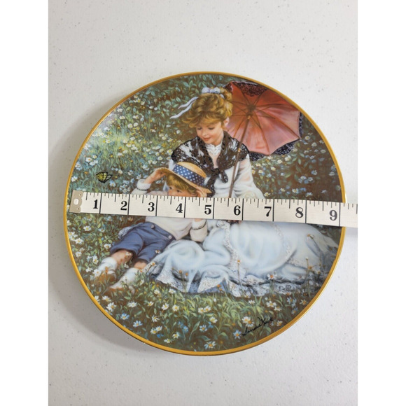 Vintage Reco 1988 "A Time Together" by Sandra Kuck Collectible Plate 9" #1947TT - Picture 3 of 9